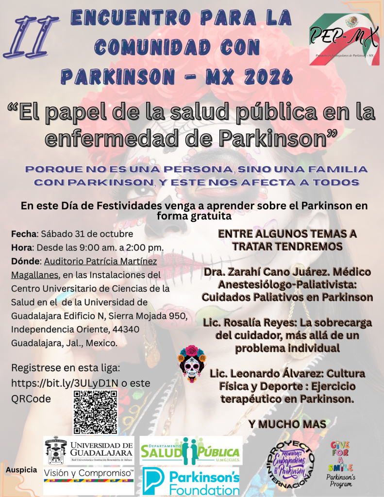 II Encuentro de párkinson En Guadalajara-Flyer-II