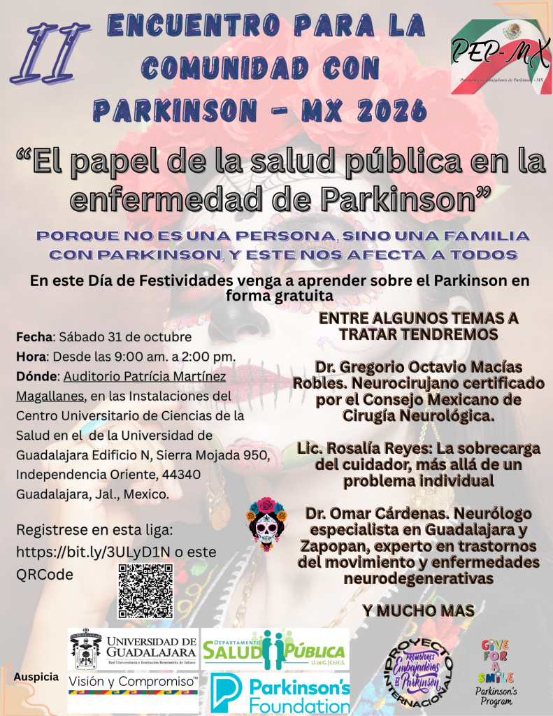 II Encuentro de párkinson En Guadalajara-Flyer-II